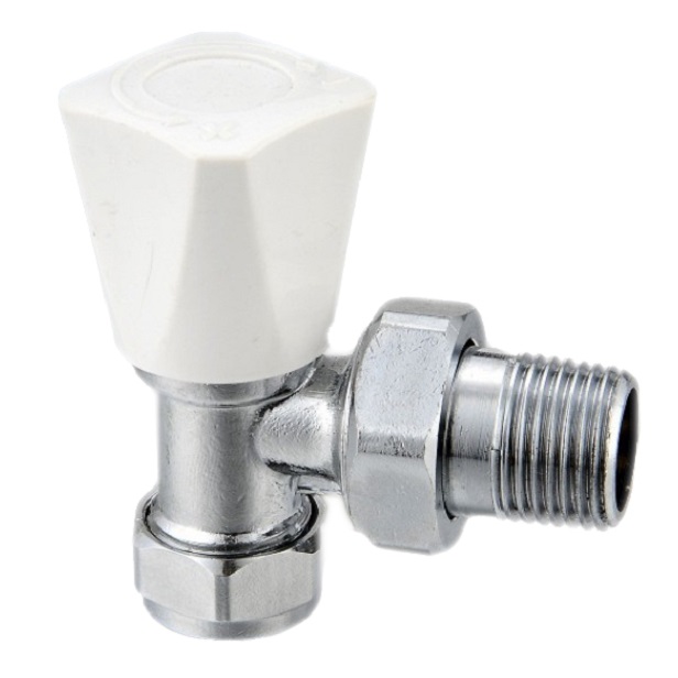 Angled Lockshield Radiator Valves